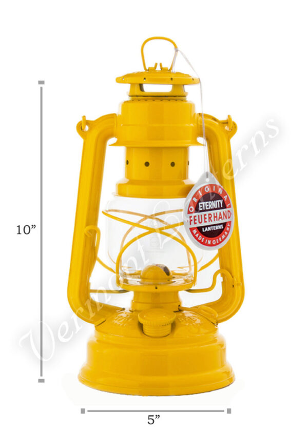 Feuerhand Hurricane Lantern German Made - Yellow