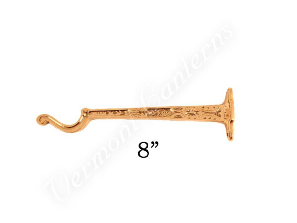 Brass Lantern Hook - 8"