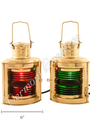 Electric Lanterns - Ships Lantern Port & Starboard - 9"