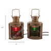 Electric Lanterns - Ships Lantern Antique Port & Starboard - 9"
