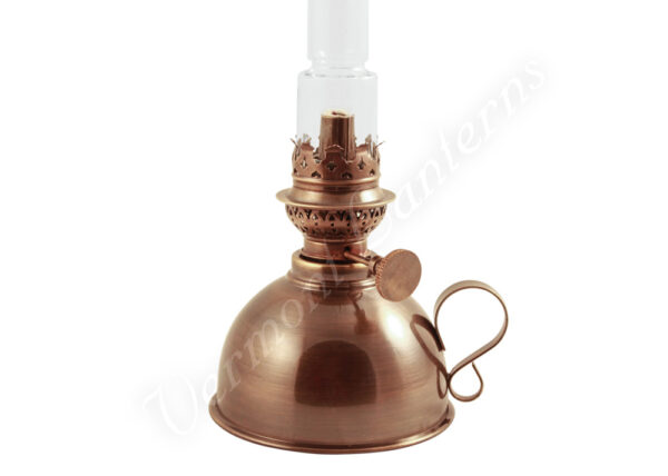 "Lincoln" Swedish Style Center Draft Oil Lamp Antique - 11"