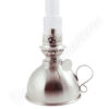 "Lincoln" Swedish Style Center Draft Oil Lamp Pewter - 11"