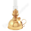 "Lincoln" Swedish Style Center Draft Oil Lamp Brass - 11"