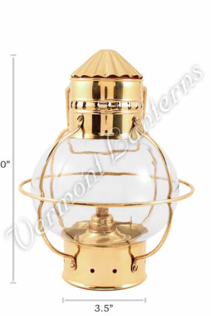 Nautical Oil Lamps - Brass Onion Lantern 10"
