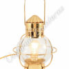 Electric Nautical Lamp - Brass Onion Lantern 10"