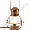 Electric Nautical Lamp - Antique Brass Onion Lantern 10"