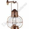 Nautical Oil Lamps - Antique Brass Onion Lantern 10"