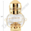 Nautical Oil Lamps - Brass Onion Lantern 14"