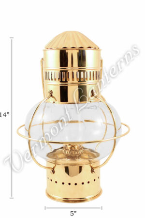 Nautical Oil Lamps - Brass Onion Lantern 14"