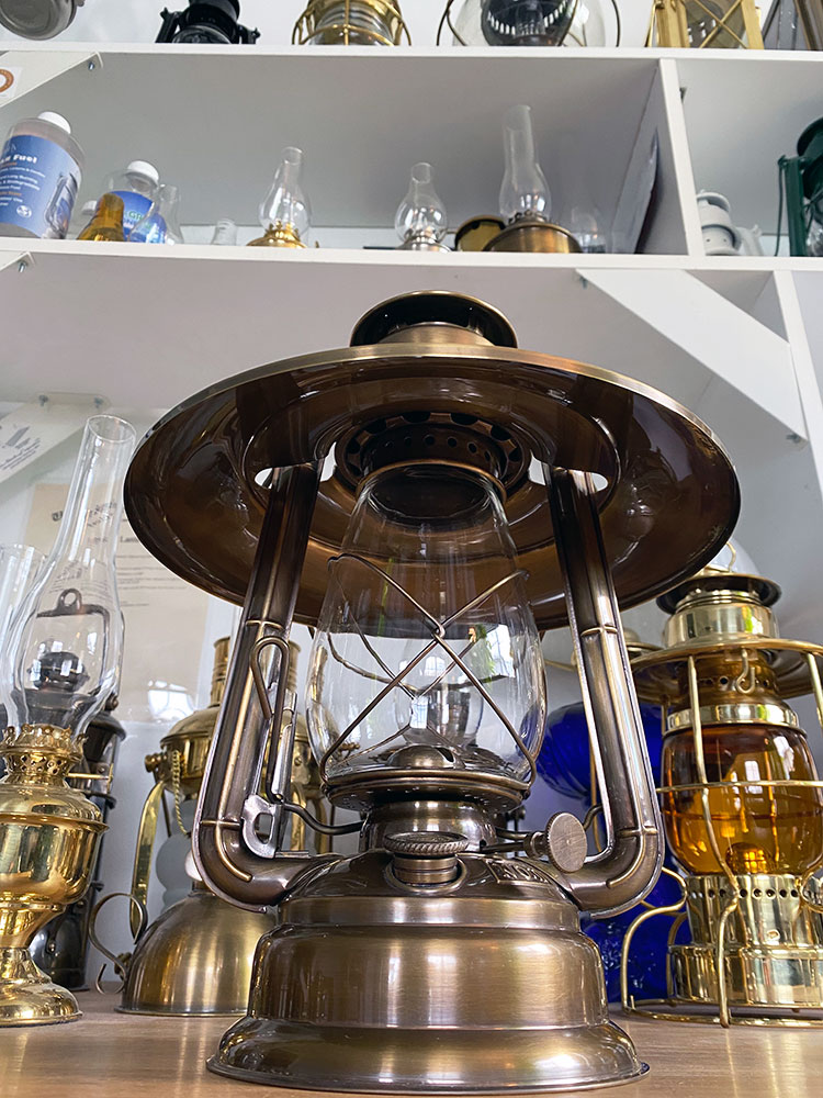 12.5 Antique Hurricane Lantern Kit - 2 Lanterns + Lamp Oil, Extra Wick