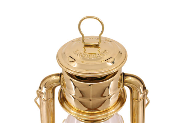 Hurricane Oil Lantern - Brass - 12.5"