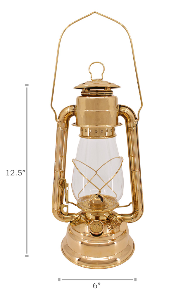 Brass Mansfield Center Draft Oil Lamp 14