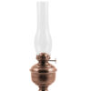 Oil Lantern - Antique Brass "Pico" Table Lamp 12"