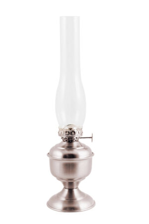 Oil Lanterns - Pewter "Pico" Table Lamp 14"
