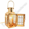 Electric Lantern - Ship Lantern Brass Chiefs Lamp - 10"