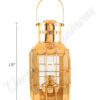 Ship Lantern - Brass Chiefs Oil Lamp - 15"