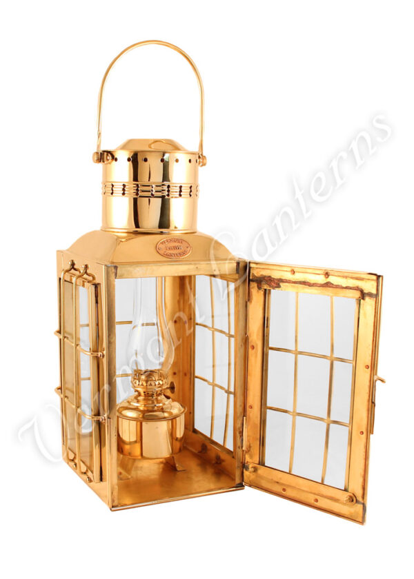 Ship Lantern - Brass Chiefs Oil Lamp - 15"