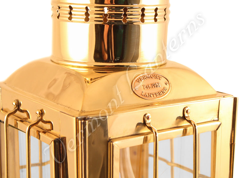 Electric Lantern - Ship Lantern Brass Chiefs Lamp - 10