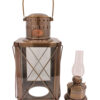 Cargo Lantern - Antique Brass Oil Lamp 15"