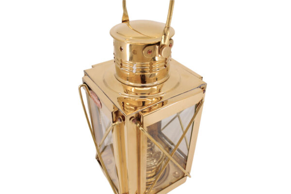 Cargo Lantern - Brass Oil Lamp 10"