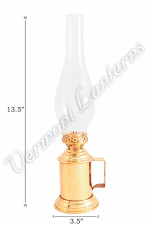 Oil Lanterns - Brass Tavern Mug Lamp - 13.5"