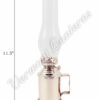 Chrome Nickel Plated Brass Tavern Mug Lamp - 11.5"