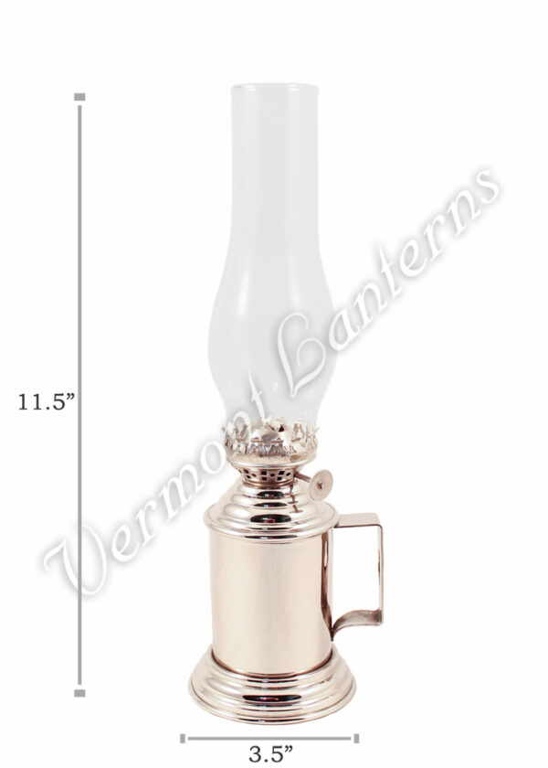 Chrome Nickel Plated Brass Tavern Mug Lamp - 11.5"