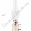 Chrome Nickel Plated Brass Tavern Mug Lamp - 13.5"