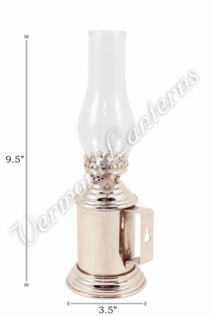 Chrome Nickel Plated Brass Tavern Mug Lamp - 9.5"