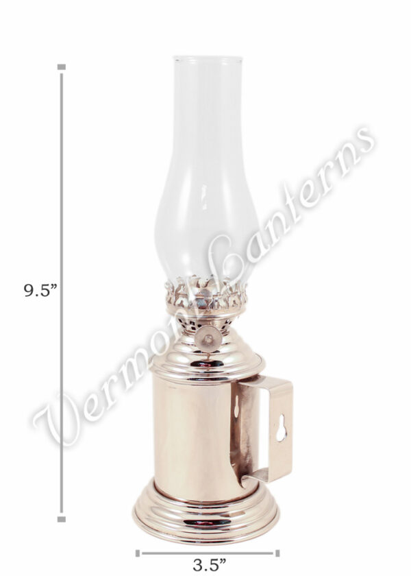 Chrome Nickel Plated Brass Tavern Mug Lamp - 9.5"