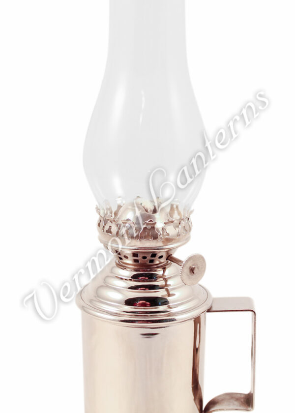 Chrome Nickel Plated Brass Tavern Mug Lamp - 9.5"