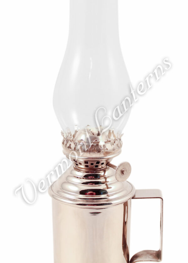 Chrome Nickel Plated Brass Tavern Mug Lamp - 11.5"
