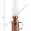 Oil Lanterns - Antique Brass Tavern Mug Lamp - 9.5"