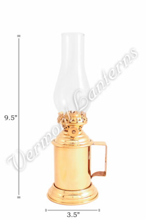 Oil Lanterns - Brass Tavern Mug Lamp - 9.5"