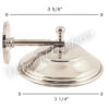 Wall Oil Lamp Smoke Bell Nickel - 230/98720