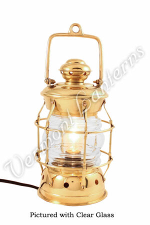 Electric Lanterns - Nautical Lanterns Antique Brass Nelson - 13.5