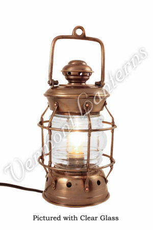 Electric Lanterns - Nautical Lanterns Antique Brass Nelson - 10.5"