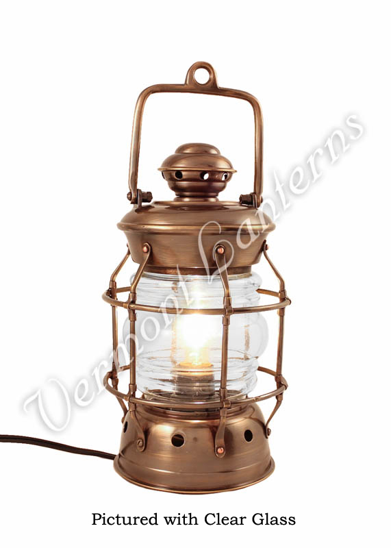 Electric Lanterns - Nautical Lanterns Antique Brass Nelson - 10.5"