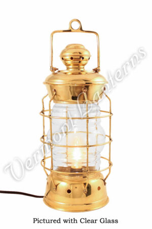 Electric Lanterns - Nautical Lanterns Brass Nelson - 15.5"