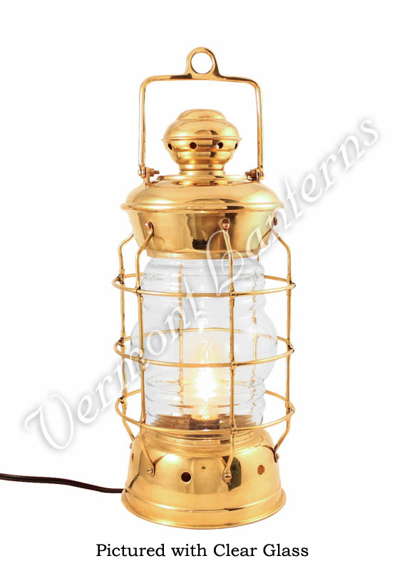 Electric Lanterns - Nautical Lanterns Brass Nelson - 15.5"