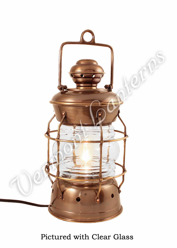 Electric Lanterns - Nautical Lanterns Antique Brass Nelson - 13.5"