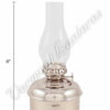 Chrome Oil Lamps - Nickel "Dorset" Table Lamp - 8"