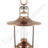 Hanging Oil Lamps - Antique Brass "Dorset" 14" w/shade