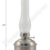 Oil Lamps - Pewter "Dorset" Table Lamp - 10"