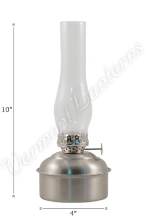 Oil Lamps - Pewter "Dorset" Table Lamp - 10"