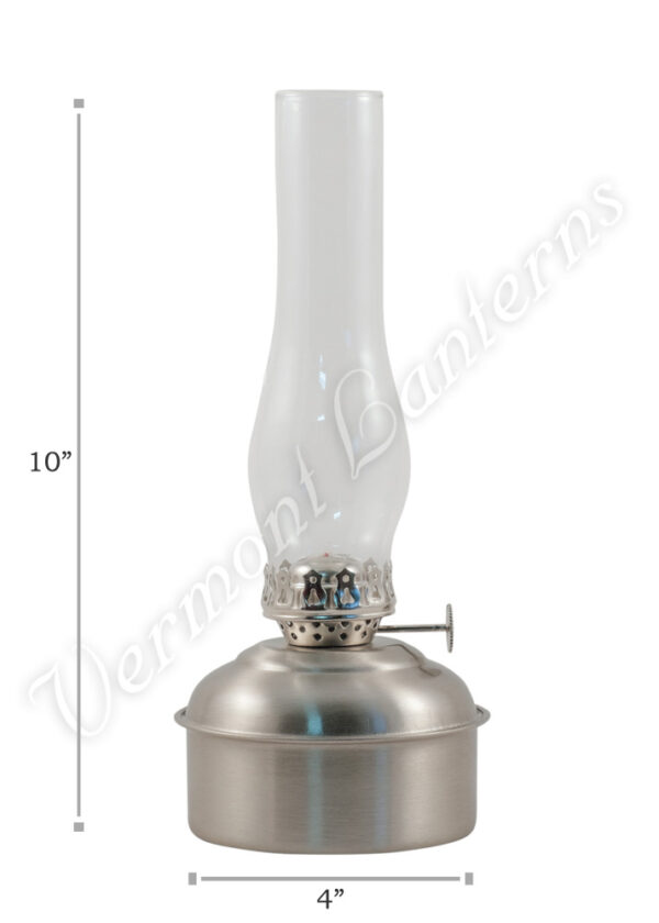 Oil Lamps - Pewter "Dorset" Table Lamp - 10"