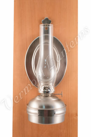 Oil Lamps - Pewter "Dorset" Wall Lamp 10"