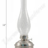 Oil Lamps - Pewter "Dorset" Table Lamp - 12"