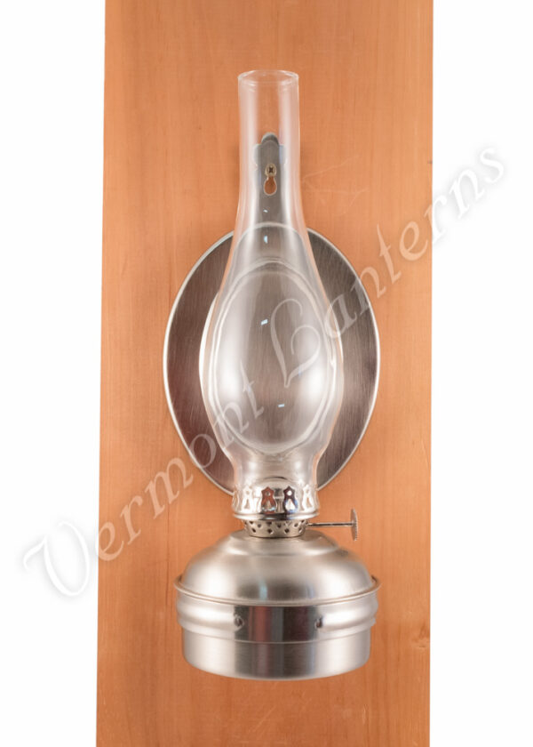 Oil Lamps - Pewter "Dorset" Wall Lamp 12"