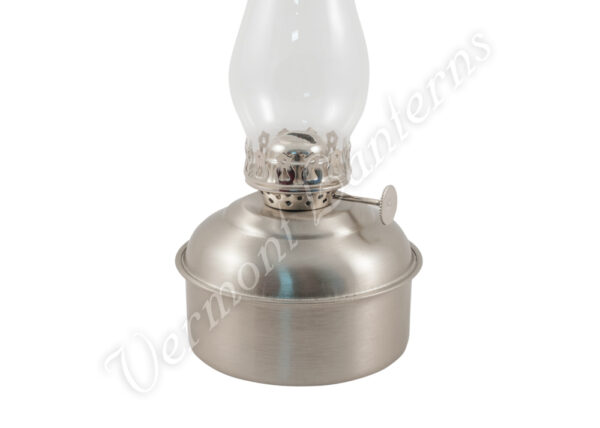 Oil Lamps - Pewter "Dorset" Table Lamp - 8"